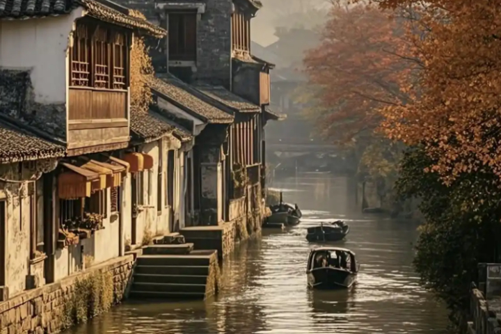 상하이 근교 우전 수향마을 야경 당일투어 [왕복 전용차량, 한국어 가이드, 동책 서책 입장권, 유람선 포함]